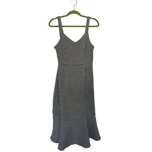 Dress - Black and White - Mod Gingham Midi Size S